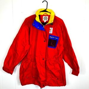 Vintage R&R Colour Block Rain‎ Jacket Sz M